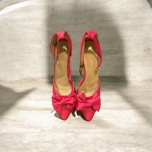 Elegant Pink Women's Shoes with Bow Detail